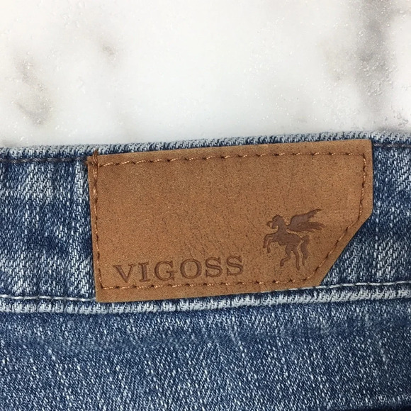 Vigoss Bootcut Jeans Womens 11 Medium Wash‎ Distressed Cotton Denim - Picture 5 of 11